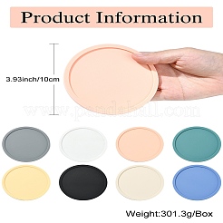 8 Pcs 8 Colors Silicone drainage insulation coaster with marble pattern&nbsp;ST-CJ0008-10
