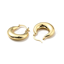 Rack Plating Brass Chunky Hoop Earrings for Women&nbsp;EJEW-G288-35F-G