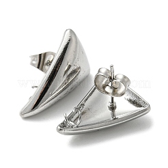 Non-Tarnish 304 Stainless Steel Stud Earrings Findings&nbsp;STAS-G320-01B-P