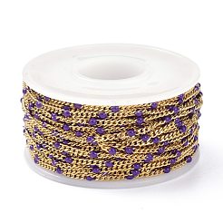 Ion Plating(IP) 304 Stainless Steel Enamel Curb Chains&nbsp;CHS-P013-01G-05