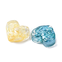 Transparent Resin & Natural Shell Beads&nbsp;RESI-B039-01B