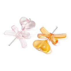 4Pcs 4 Colors Transparent Acrylic Pendants&nbsp;PALLOY-TA00404