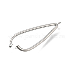 Brass Ice Pick Pinch Bails&nbsp;KK-P306-12B-P