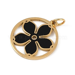 304 Stainless Steel Enamel Pendants&nbsp;STAS-Z143-09G