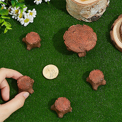 1Set 5Pcs Resin Stump Tables & Chairs Display Decorations&nbsp;DJEW-SP0001-25