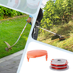 2 PCS Strimmer Spool Line and one Cap Compatible with Flymo FLY021 Grass Cutter Trimmer Wire&nbsp;FIND-TAC0027-31