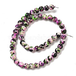 Synthetic Turquoise Dyed Beads Strands&nbsp;G-E594-24P