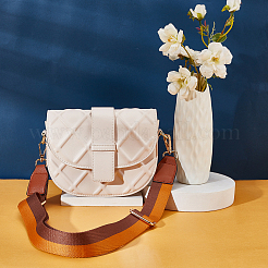 Stripe Pattern Adjustable Nylon Bag Strap&nbsp;FIND-WH0092-40B