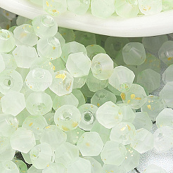 100g Frosted Glass Beads&nbsp;FGLA-PA0001-01D