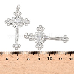 Brass Micro Pave Cubic Zirconia Pendants&nbsp;KK-B167-21P