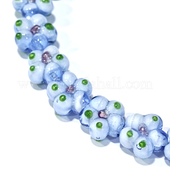 Handmade Lampwork Beads Strands&nbsp;LAMP-D015-08G