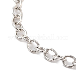 Rack Plating Iron Hollow Ball Brass Cable Chain Bracelets for Women&nbsp;BJEW-P325-04G