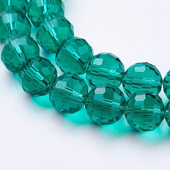 Transparent Glass Bead Strands&nbsp;GLAA-R095-10mm-M