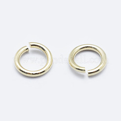 Brass Open Jump Rings&nbsp;KK-G331-08-3x0.5-NF