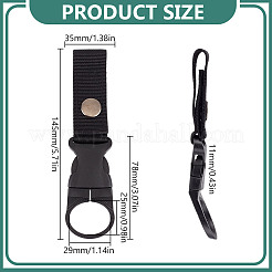8Pcs 4 Colors Nylon & Plastic Hanging Bottle Buckle Clip Carabiner&nbsp;AJEW-FG0004-89