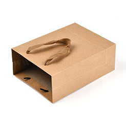 10Pcs 5 Sizes Kraft Paper Gift Shopping Bags Set&nbsp;AJEW-T013-11
