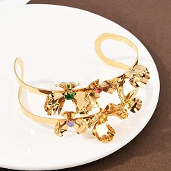 304 Stainless Steel Cuff Bangles&nbsp;BJEW-A049-03G