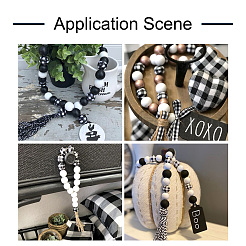 180Pcs 6 Style Natural Wood Beads&nbsp;WOOD-BT0001-09