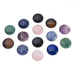14Pcs 7 Style Natural Mixed Gemstone Cabochons&nbsp;G-FW0001-14
