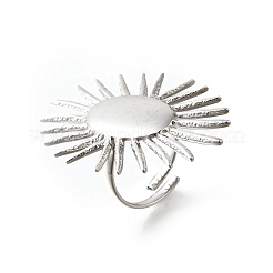 Adjustable 304 Stainless Steel Cuff Rings&nbsp;RJEW-V005-01C-P