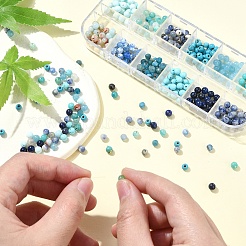 DIY Round Natural Gemstone Beads Bracelets Making Kits&nbsp;DIY-YW0011-83
