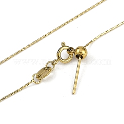 Ion Plating(IP) 304 Stainless Steel Boston Link Chains Necklaces&nbsp;X-NJEW-H042-08G