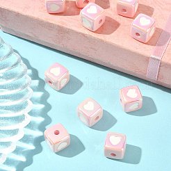 10Pcs Opaque Acrylic Enamel Beads&nbsp;ACRC-FS0001-02F