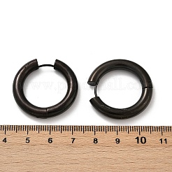 202 Stainless Steel Polishing Hoop Earrings&nbsp;EJEW-M106-02EB-07