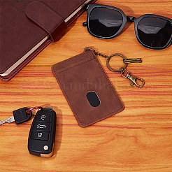 1Pc Retro PU Leather Card Holder&nbsp;OFST-DJ0001-24C