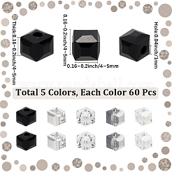 300Pcs 5 Styles Electroplate Glass Beads Sets&nbsp;GLAA-SC0002-69
