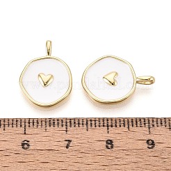 Brass Enamel Pendants&nbsp;KK-T080-67G