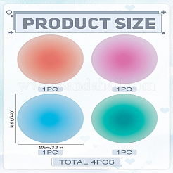 4Pcs 4 Colors Acrylic Coaster&nbsp;AJEW-LP0006-25