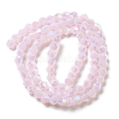 Imitation Jade Electroplate Glass Beads Strands&nbsp;GLAA-F029-J4mm-A02