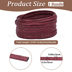 10M Folding Glitter PU Leather Cord&nbsp;OCOR-GF0004-11I