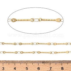 304 Stainless Steel Textured Bar Link Chains&nbsp;CHS-H116-01A-G