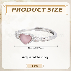 1Pc Alloy Cat Eye Adjustable Finger Rings for Women&nbsp;RJEW-LP0002-81