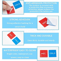 8Pcs 2 Colors Acrylic Public Signs&nbsp;AJEW-CP0007-38A