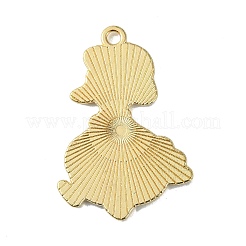 Light Gold Tone Alloy Enamel Pendants&nbsp;ENAM-C013-01F