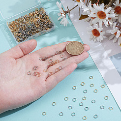 600Pcs 2 Colors 304 Stainless Steel Split Rings&nbsp;STAS-ME0002-58