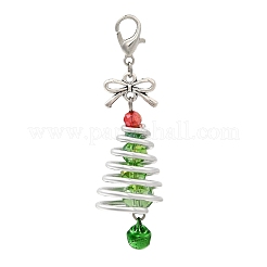 Aluminum Glass Charistmas Tree Pendant Decoration&nbsp;HJEW-JM04027
