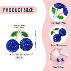 2Pcs Alloy Cherry Charms&nbsp;FIND-TA0009-30D