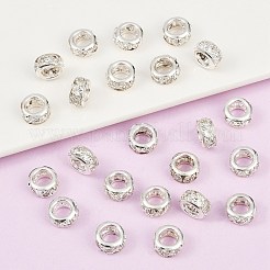 Brass Crystal Rhinestone Beads&nbsp;KK-Q401-03S