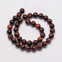 Natural Tiger Eye Bead Strands&nbsp;G-P230-13-14mm