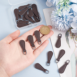20Pcs PU Leather Zipper Puller&nbsp;FIND-GO0002-93