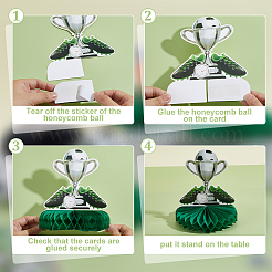 2Bags 2 Styles Sports Paper Football Display Decorations&nbsp;AJEW-WR0003-63