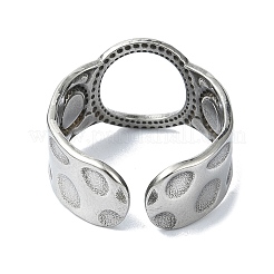 304 Stainless Steel Cuff Rings&nbsp;RJEW-M019-42P