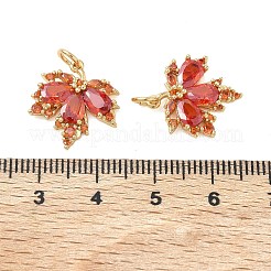 SHEGRACE Brass Micro Pave Cubic Zirconia Pendants&nbsp;XGRQ3D751-496G