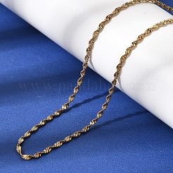 1.8MM Unisex 304 Stainless Steel Rope Chain Necklaces&nbsp;NJEW-P356-02G