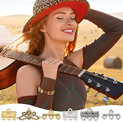 84Pcs 6 Styles Alloy Chandelier Components Links&nbsp;FIND-PH0020-20