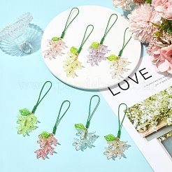 8Pcs Acrylic Mobile Straps&nbsp;HJEW-SZ00112
